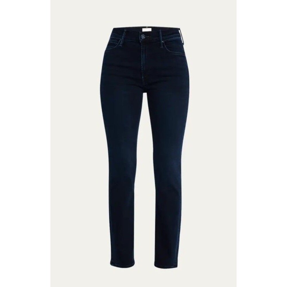 Mother the Mid Rise Dazzler Women's Ankle Jeans Size 31, Blue Dark Wash Denim - Picture 2 of 11